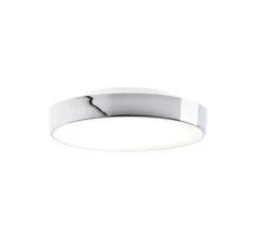 Plafonnier pour salle de bain, Conect 26 N, chrome, LED, Ø26cm, H8,5cm, IP44 - Decor Walther