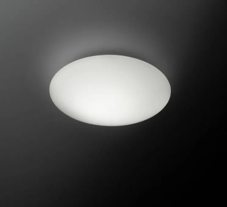Plafonnier, Puck 5402, blanc, LED, 2700K, 335 lm, Ø16cm, P6cm - Vibia