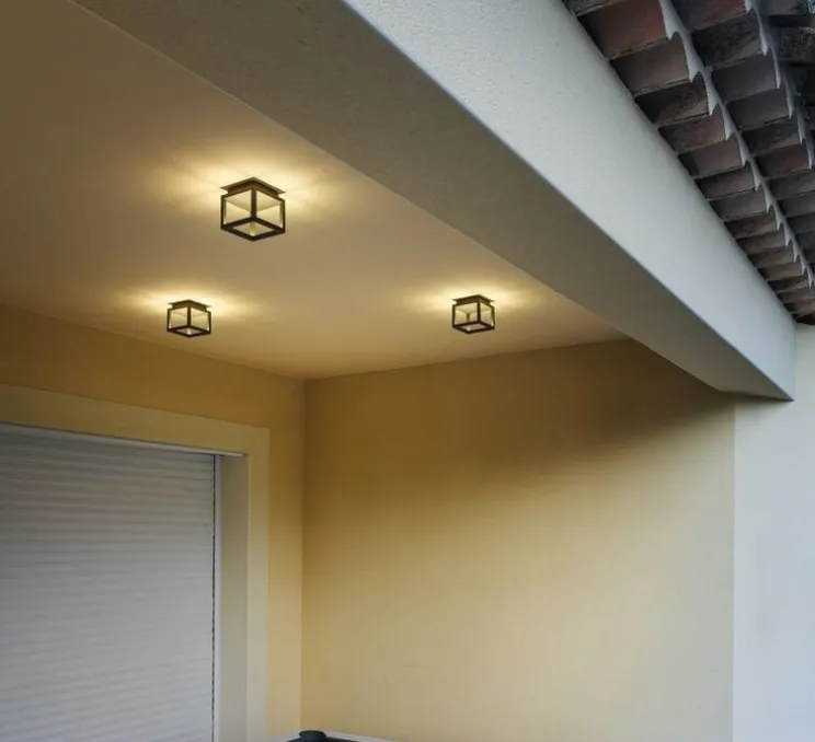 Plafonnier, Quadrulo, anthracite, IP55, LED, 3000K, 230 lm, L14cm, H13cm - SLV