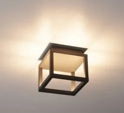 Plafonnier, Quadrulo, anthracite, IP55, LED, 3000K, 230 lm, L14cm, H13cm - SLV