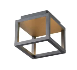 Plafonnier, Quadrulo, anthracite, IP55, LED, 3000K, 230 lm, L14cm, H13cm - SLV