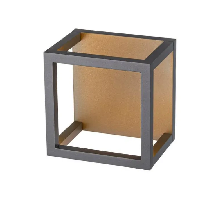 Plafonnier, Quadrulo, anthracite, IP55, LED, 3000K, 230 lm, L14cm, H13cm - SLV