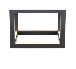 Plafonnier, Quadrulo, anthracite, IP55, LED, 3000K, 230 lm, L14cm, H13cm - SLV