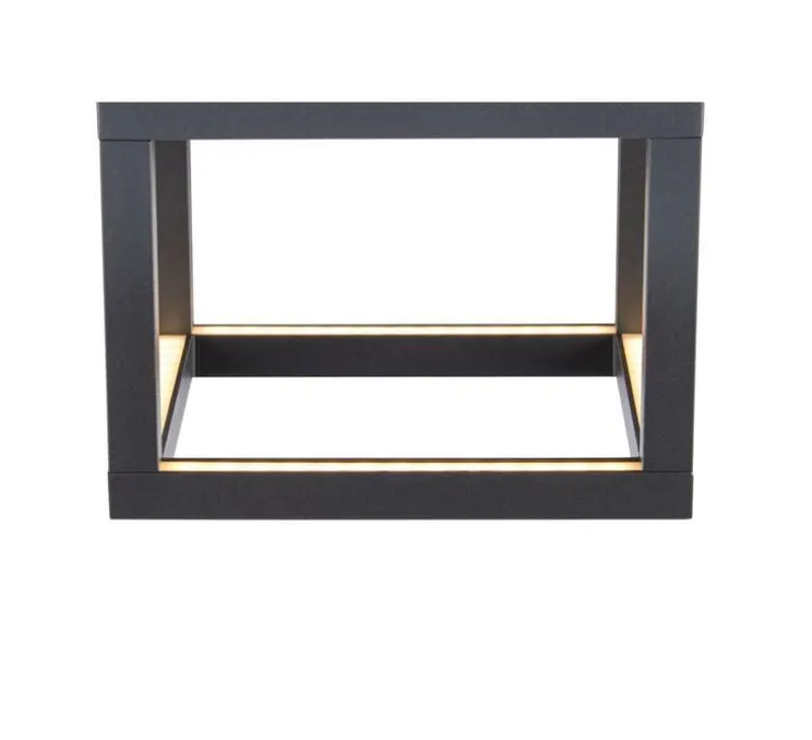 Plafonnier, Quadrulo, anthracite, IP55, LED, 3000K, 230 lm, L14cm, H13cm - SLV