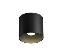 Plafonnier, Ray 1.0 LED, variable par coupure de phase, noir, LED, 3000K, 700lm, Ø11,4cm, H10cm - Wever&Ducré