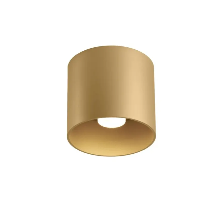 Plafonnier, Ray 1.0 LED, variable par coupure de phase, champagne, LED, dim, 2700K, 670 lm, Ø11,4cm, H10cm - Wever&Ducré
