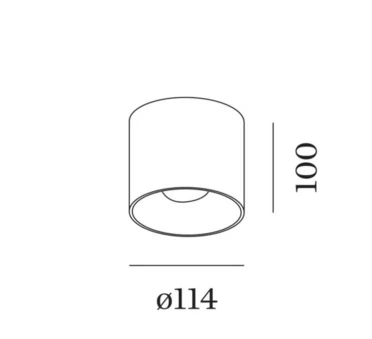 Plafonnier, Ray 1.0 LED, variable Dali, blanc, LED, 3000K, 700lm, Ø11,4cm, H10cm - Wever&Ducré