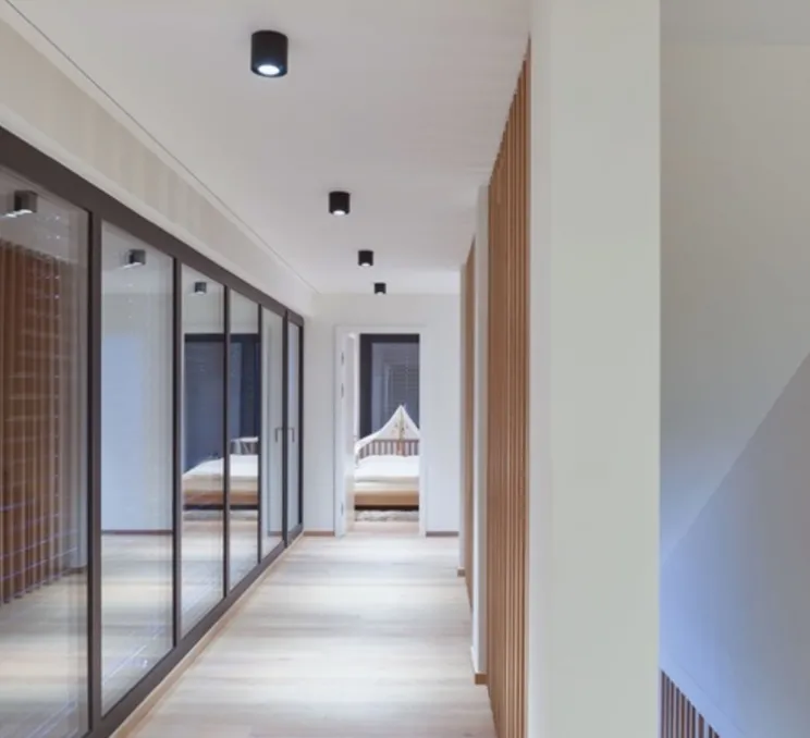 Plafonnier, Ray 1.0, noir, LED, dim, 2000-3000K, 465 lm, Ø11,4cm, H10cm - Wever&Ducré