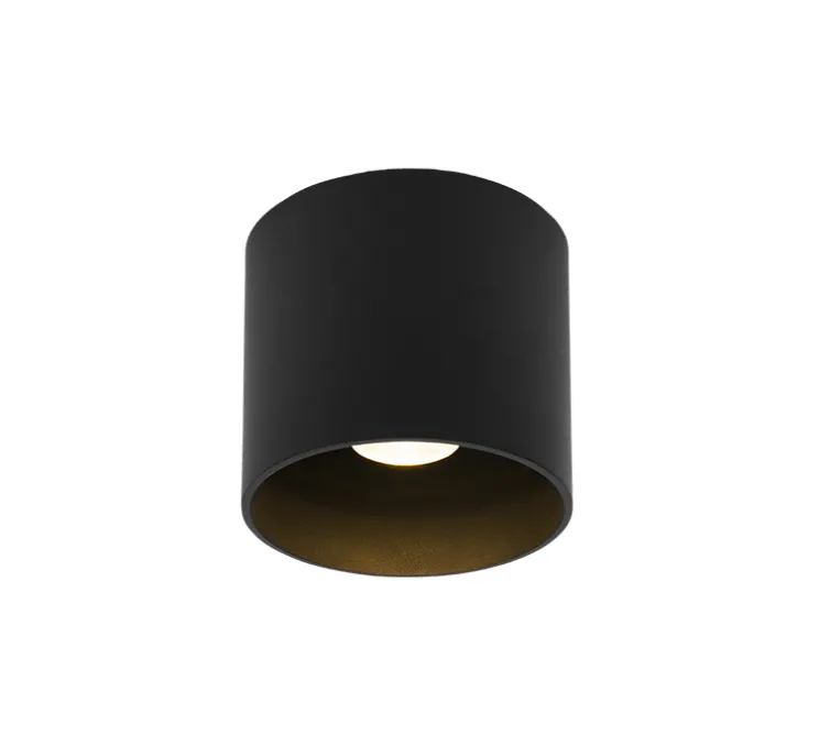 Plafonnier, Ray 1.0, noir, IP65, LED, 3000K, 610lm, Ø11,4cm, H10cm - Wever&Ducré