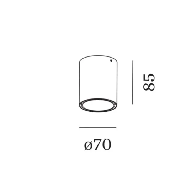 Plafonnier, Ray mini 1.0 , bronze, LED, 2700K, 440 lm, Ø7cm, H8,5cm - Wever&Ducré