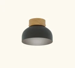 Plafonnier, Reiko, noir mat, Ø21cm, H16cm - Robin