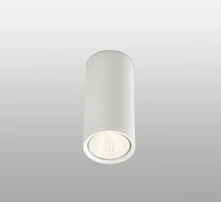 Plafonnier, Rel, Led, blanc, 15W, 2700K, 1340lm, Ø7,5cm, H16.5cm, 60° - Faro