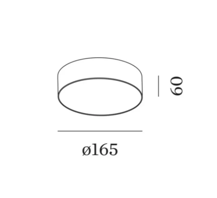Plafonnier, Roby 1.6, blanc, IP44, LED, dim, 2700K, 1040 lm, Ø16,5cm, H6cm - Wever&Ducré
