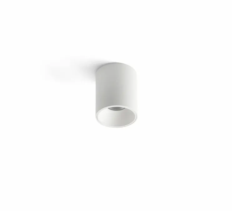 Plafonnier, Rol, blanc mat, LED, 2700K, 537 lm, Ø7,5cm, H10cm - Faro