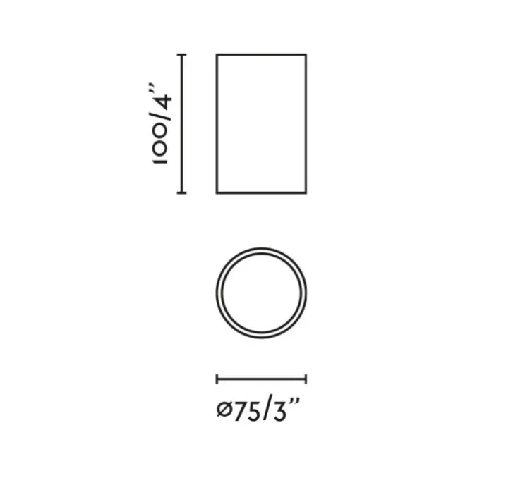 Plafonnier, Rol, blanc mat, LED, 2700K, 537 lm, Ø7,5cm, H10cm - Faro