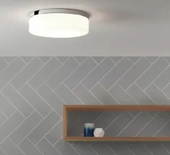 Plafonnier, Sabina 280, chrome poli, IP44, Ø28cm, H9,65cm - Astro