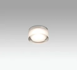 Plafonnier semi-encastré, Ebba, blanc, LED, 3000K, 458lm, Ø7cm, H6,5cm - FARO