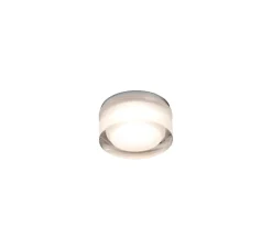 Plafonnier semi-encastré, Ebba, blanc, LED, 3000K, 458lm, Ø7cm, H6,5cm - FARO
