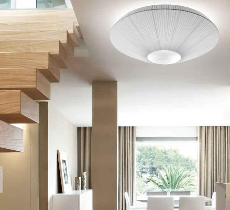 Plafonnier, Siam 120, blanc, Ø120cm, H36cm - Bover