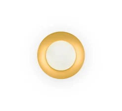 Plafonnier, Side 200, noir et or, Ø20cm, H9cm - Faro