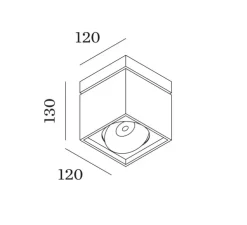 Plafonnier, Sirro 1.0, blanc mat, LED, dim, 2000 - 3000K, 590 lm, Ø12cm, H13cm - Wever&Ducré