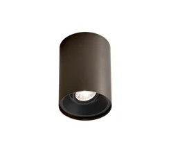 Plafonnier, Solid 1.0, bronze et noir, variable coupure de phase, LED, 3000K, 770lm, Ø10cm, H13cm - Wever&Ducré
