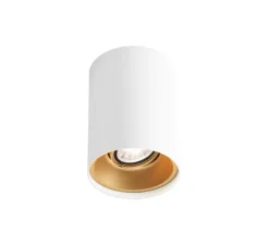 Plafonnier, Solid 1.0 LED, blanc et or, LED, 3000K, 750lm, Ø10cm, H13cm - Wever&Ducré