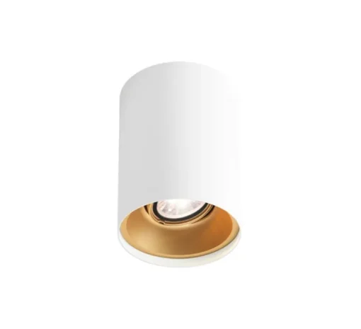 Plafonnier, Solid 1.0 LED, blanc et or, LED, 3000K, 750lm, Ø10cm, H13cm - Wever&Ducré