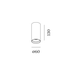 Plafonnier, Solid Bijou 1.0, blanc et or, LED, 3000K, 485lm, Ø6cm, H13cm - Wever&Ducré