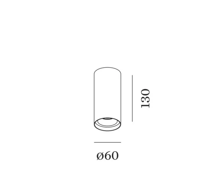 Plafonnier, Solid Bijou 1.0, blanc, LED, 3000K, 510lm, Ø6cm, H13cm - Wever&Ducré