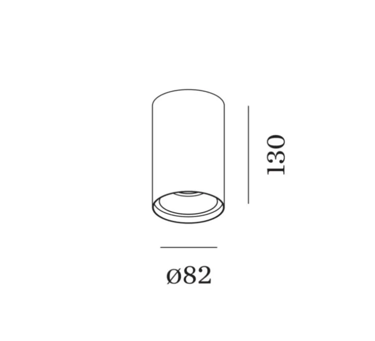 Plafonnier, Solid petit 2.0, blanc, or, LED, dim, 2700K, 520lm, Ø8,2cm, H13cm - Wever&Ducré