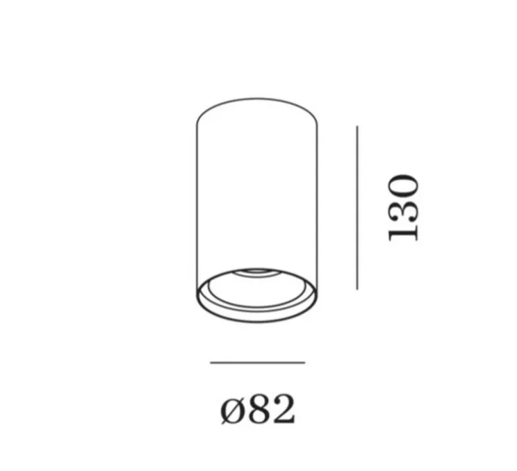 Plafonnier, Solid Petit 2.0, blanc, LED, dim, 3000K, 570lm, Ø8,2cm, H13cm - Wever&Ducré