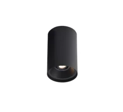 Plafonnier, Solid Petit 2.0, noir, LED, dim, 2700K, 500lm, Ø8,2cm, H13cm - Wever&Ducré