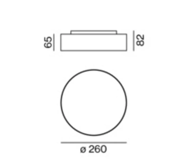 Plafonnier, Sono Loop 260, blanc, IP54, LED, 3000K, 881 lm, Ø26cm, H6,5cm - XAL