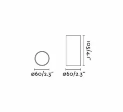 Plafonnier, Stan, or satiné, Ø6cm, H10,5cm - Faro