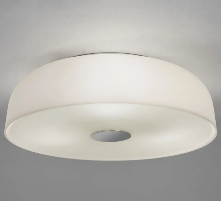 Plafonnier, Syros, blanc brillant, IP44, Ø35cm, H11cm - Astro