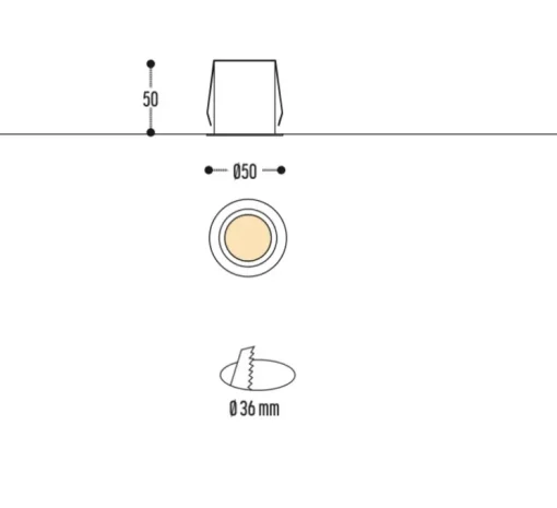 plafonnier, Taqi Box, blanc, IP65, LED, dim, 3000k, 455 lm, Ø5cm, H10cm - Dark
