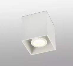 Plafonnier, Tecto, blanc mat, Ø8,2cm, H9,5cm - Faro