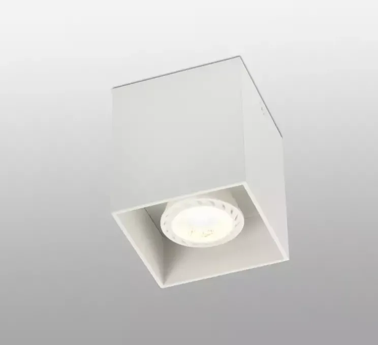 Plafonnier, Tecto, blanc mat, Ø8,2cm, H9,5cm - Faro