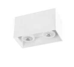 Plafonnier, Tecto, blanc mat, L16,5cm, H9,5cm - Faro