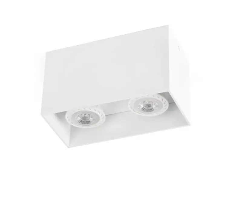 Plafonnier, Tecto, blanc mat, L16,5cm, H9,5cm - Faro