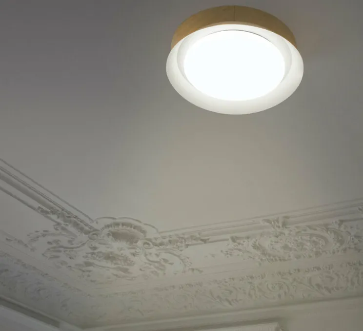 Plafonnier, TENDER, blanc, LED, 3000K, 1369lm, Ø45cm, H8,2cm - Faro