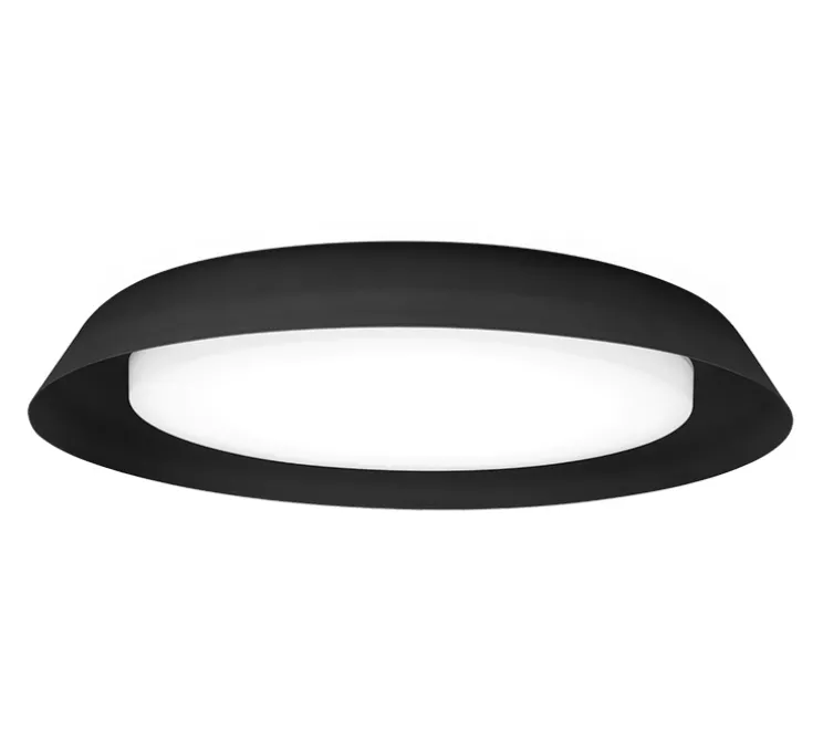 Plafonnier, Towna 3.0, noir, IP44, LED, 2700K, 1550lm, Ø46,1cm, H9,2cm - Wever&Ducré