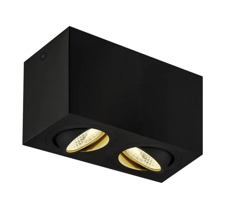 Plafonnier, Triledo double square, noir,Led,3000K, 1300lm, L16,25cm, H9,5cm - SLV