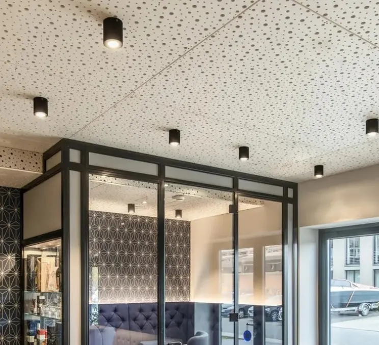 Plafonnier, TRILEDO Rond CL, noir, LED, 3000K, 640 lm, Ø8,5cm, H9,5cm - Slv