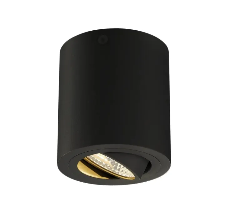 Plafonnier, TRILEDO Rond CL, noir, LED, 3000K, 640 lm, Ø8,5cm, H9,5cm - Slv