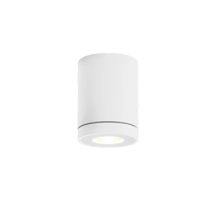 Plafonnier, Tube 1.0, blanc, IP65, LED, dim, 3000K, 475 lm, Ø8cm, H10,5cm - Wever&Ducré