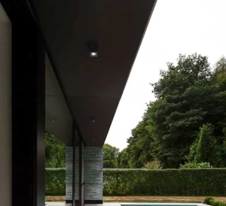 Plafonnier, Tube Carré 1.0 PAR16, noir mat, IP65, L7,9cm, H10,4cm - Wever&Ducré