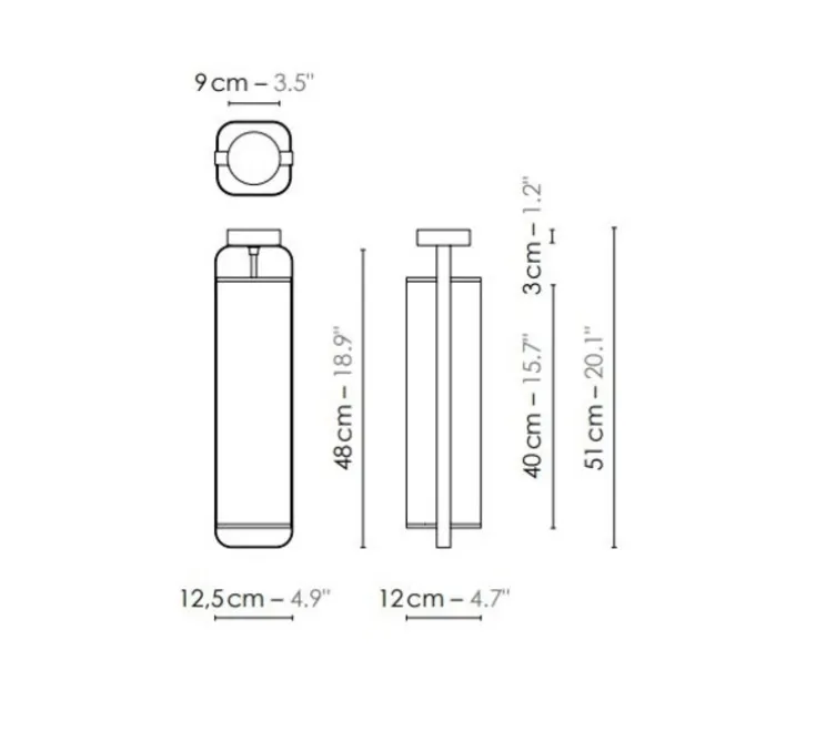 Plafonnier, Twiggy, blanc crème, cadre cuivré, L12,5cm, H51cm - DesignHeure