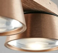 Plafonnier, Vantage 2, or rose, LED, dim, 2700K, Ø7cm, H10cm - Light Point